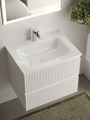 Тумба под раковину Sancos SNOB R SNR60W 59х44,5х50 настенная - фото 5
